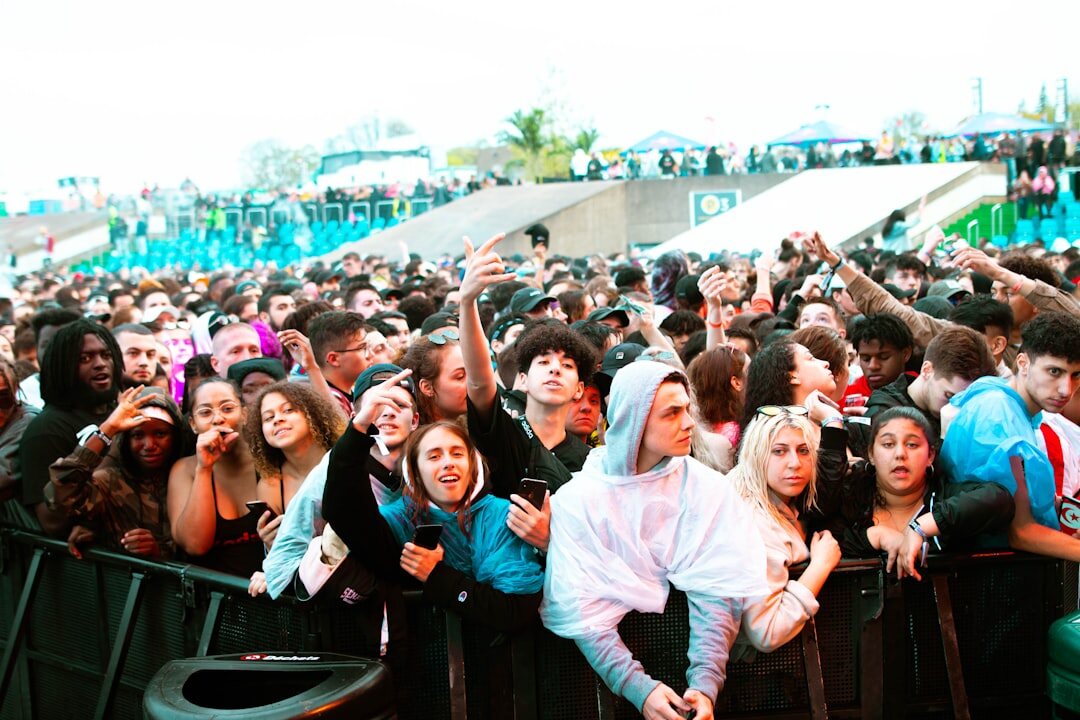 excited crowd