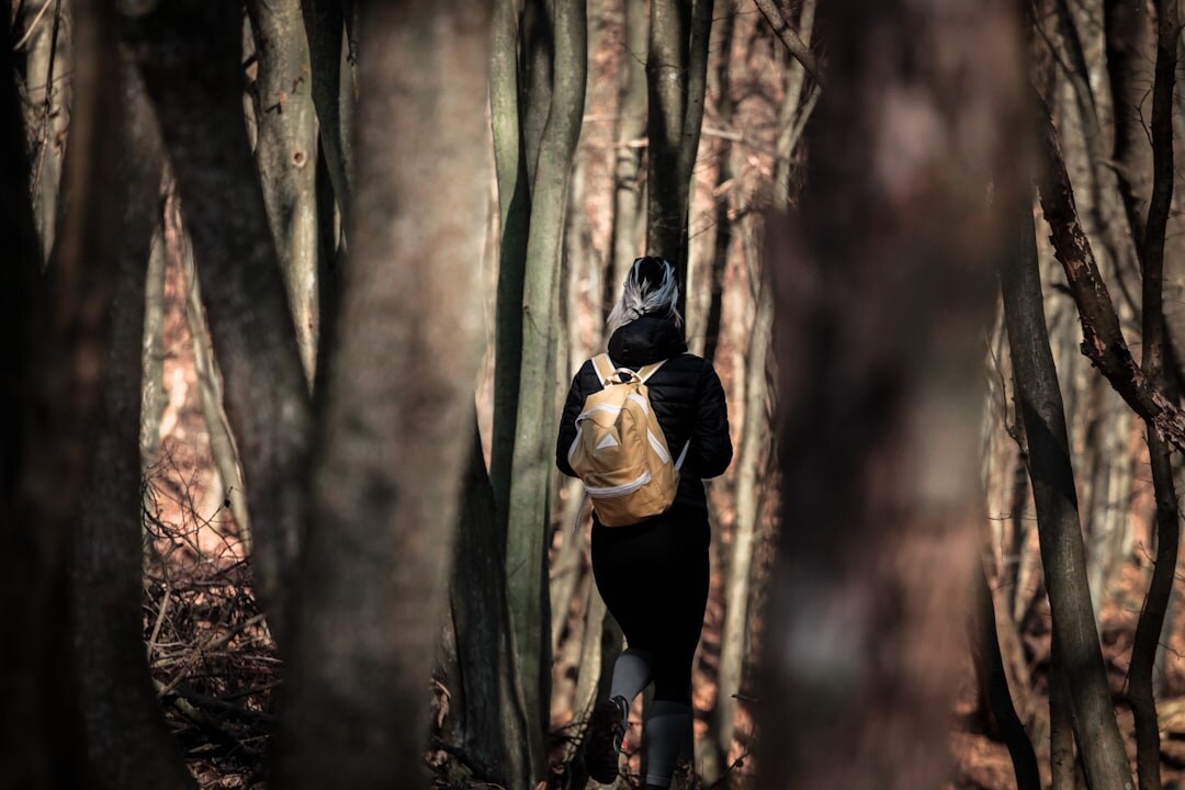 woman walking in nature
